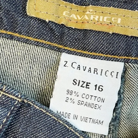 NWT Z. Cavaricci y2k Plus Size High Rise Dark Wash Bootcut Jeans Sz 16 - Picture 8 of 11